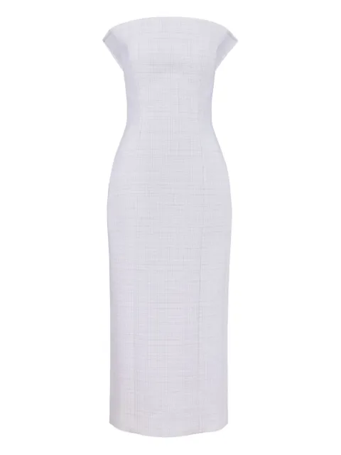 Tod's checked midi dress