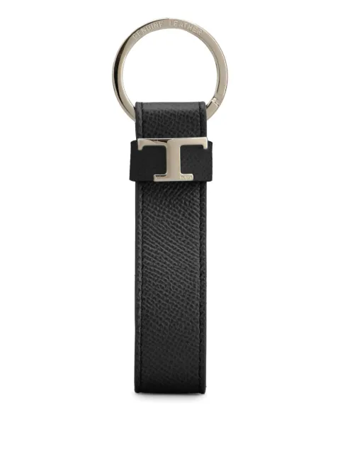 Tod's Timeless-logo leather keyring