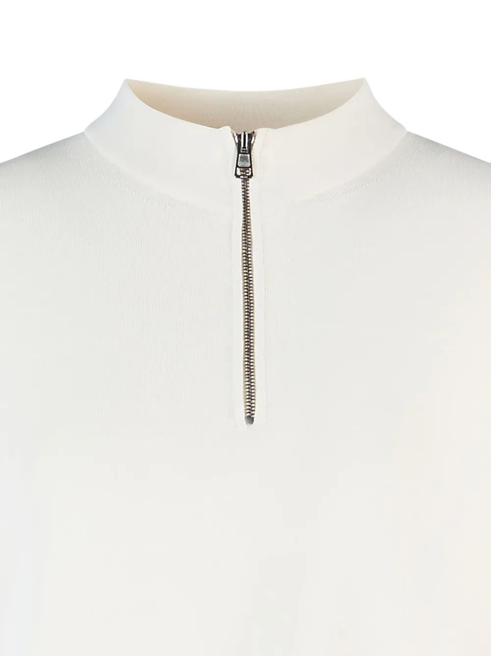 Tod's Zip-neck Short-sleeve Polo Top