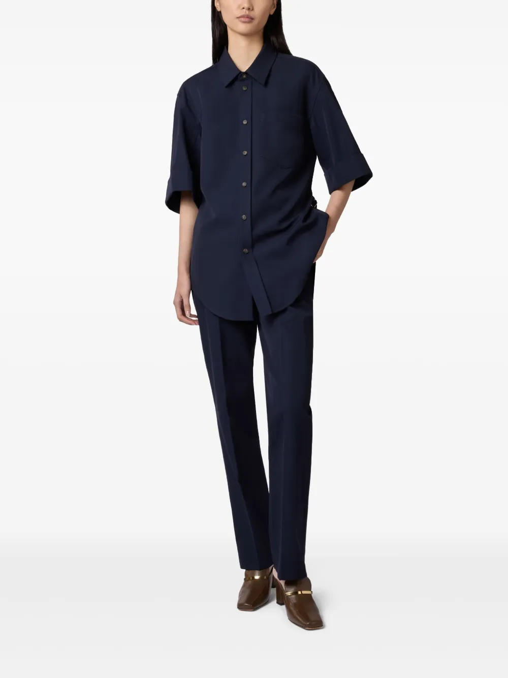 Tod's Blouse met ceintuur - Blauw