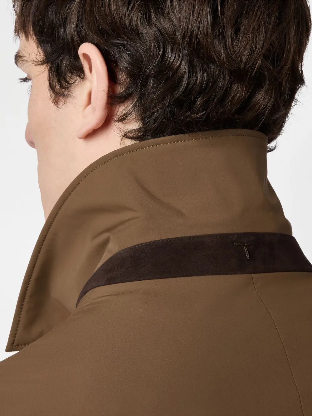 Tod's Short Single-breasted Coat In Brown