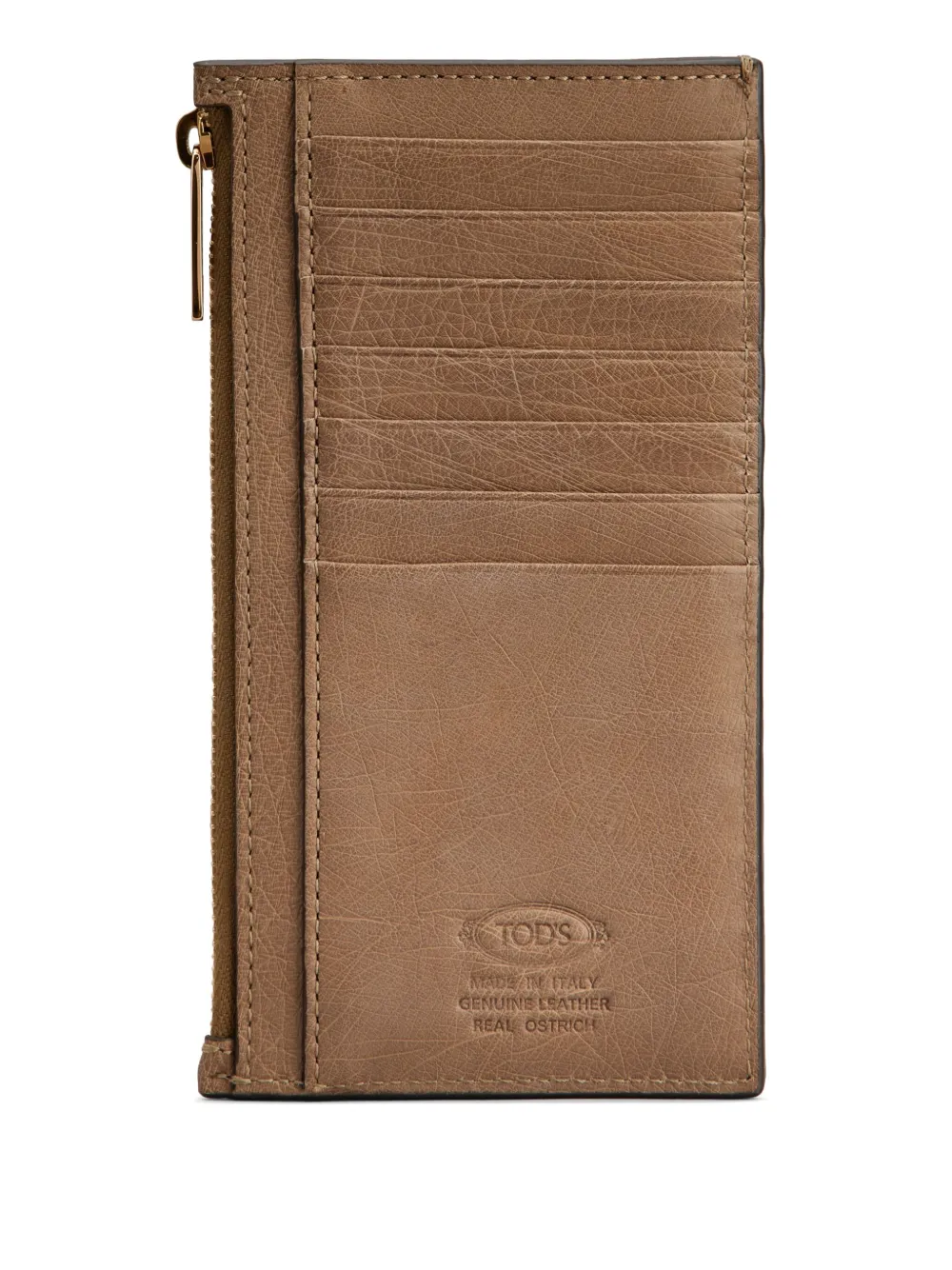 Tod's Pasjeshouder met ritszak Beige
