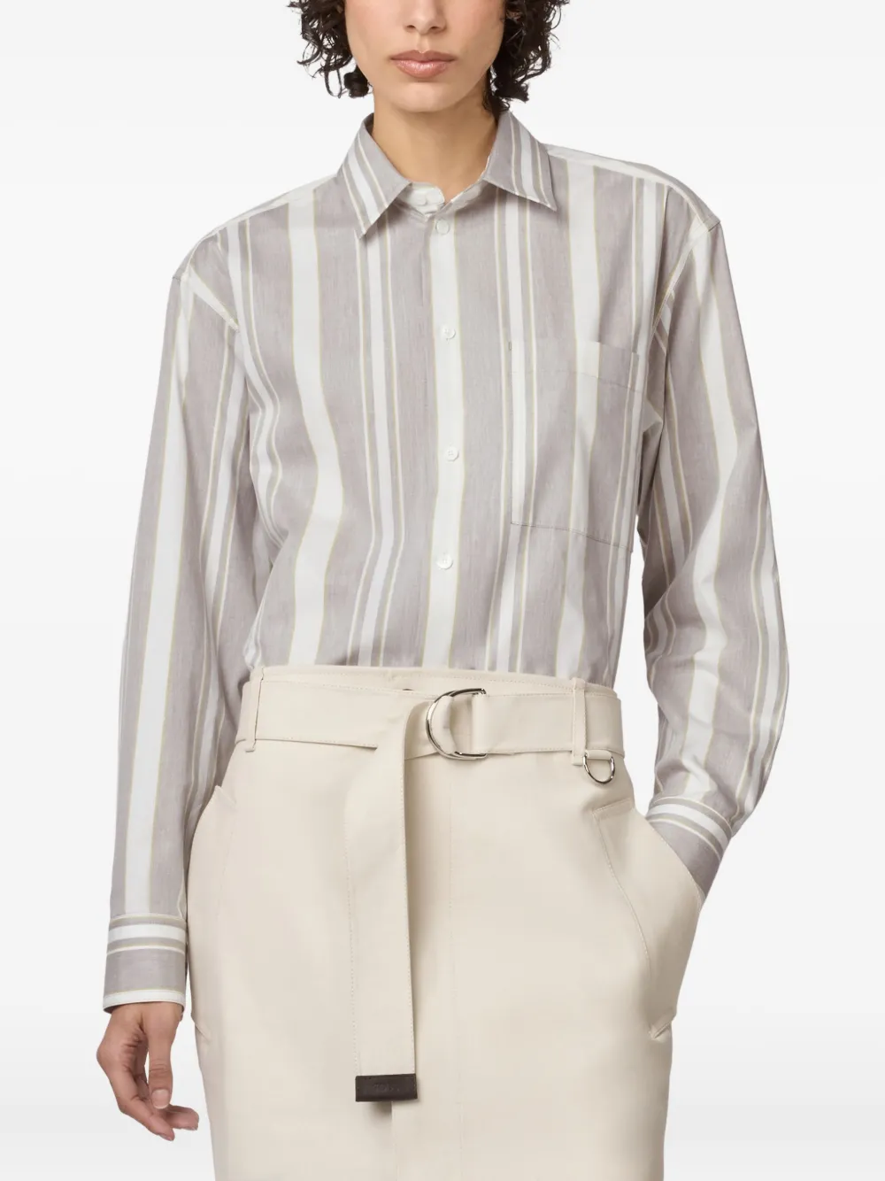 Tod's Blouse met ceintuur Bruin