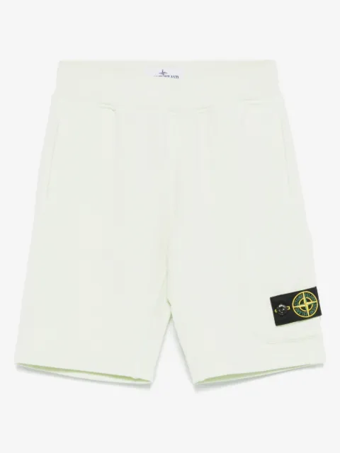 Stone Island Junior shorts con parche Compass
