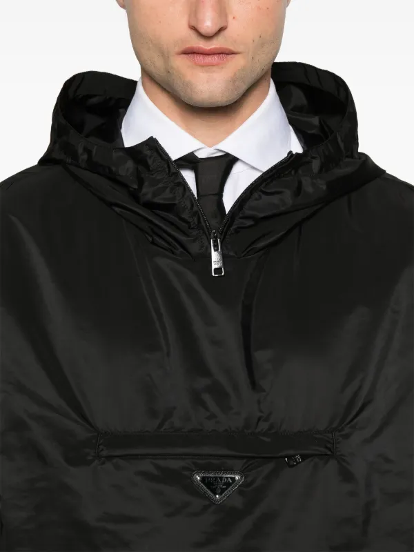 Prada Jacken Prada Jacke Mit Triangel-Logo Schwarz FARFETCH DE