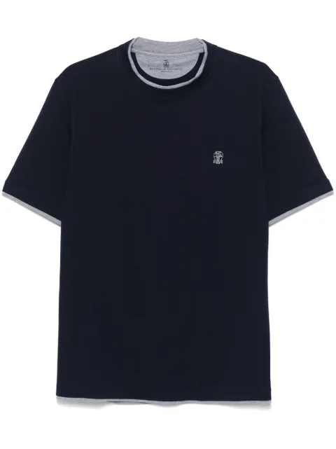 Brunello Cucinelli layered-effect T-shirt