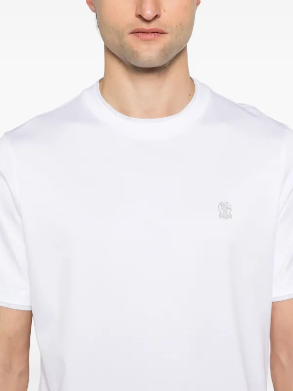 ★送料関税込【BRUNELLO CUCINELLI】フェイクレイヤードTシャツ Brunello Cucinelli layered-effect T-shirt | White | FARFETCH ID