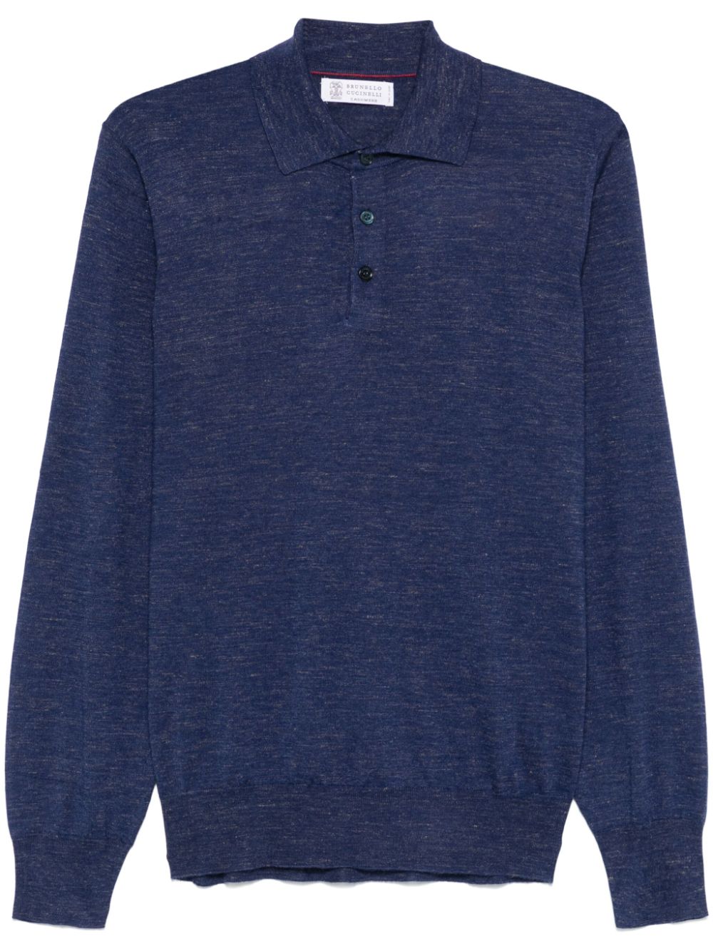 Brunello Cucinelli fine-knit polo shirt - Blue