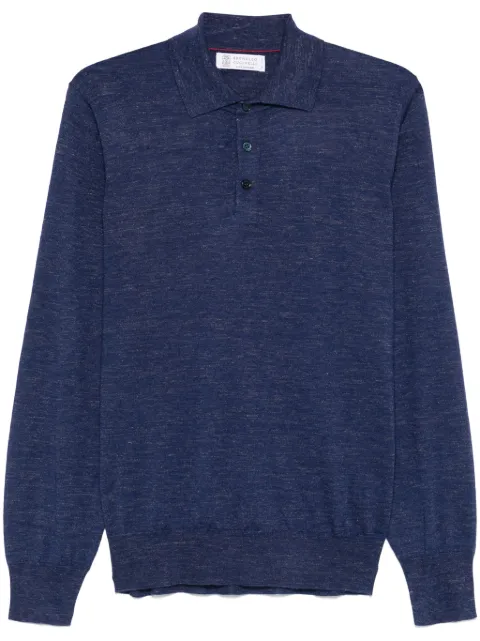Brunello Cucinelli fine-knit polo shirt