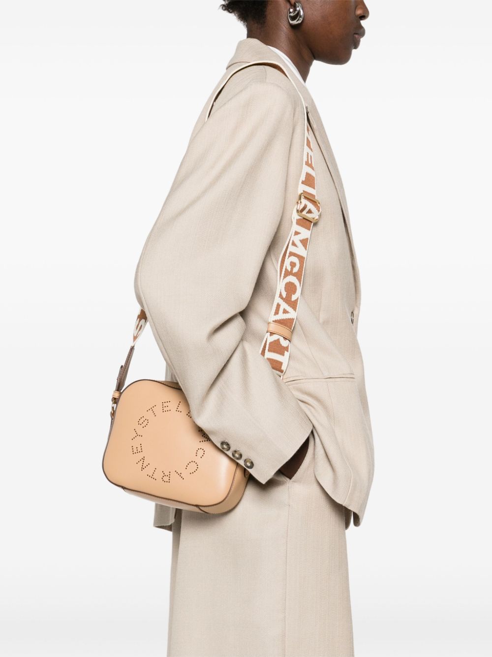 Stella McCartney Kleine crossbodytas - Beige