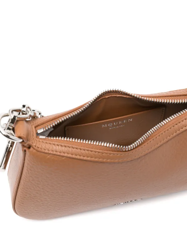 Alexander McQueen Mini T-bar Shoulder Bag | Brown | FARFETCH