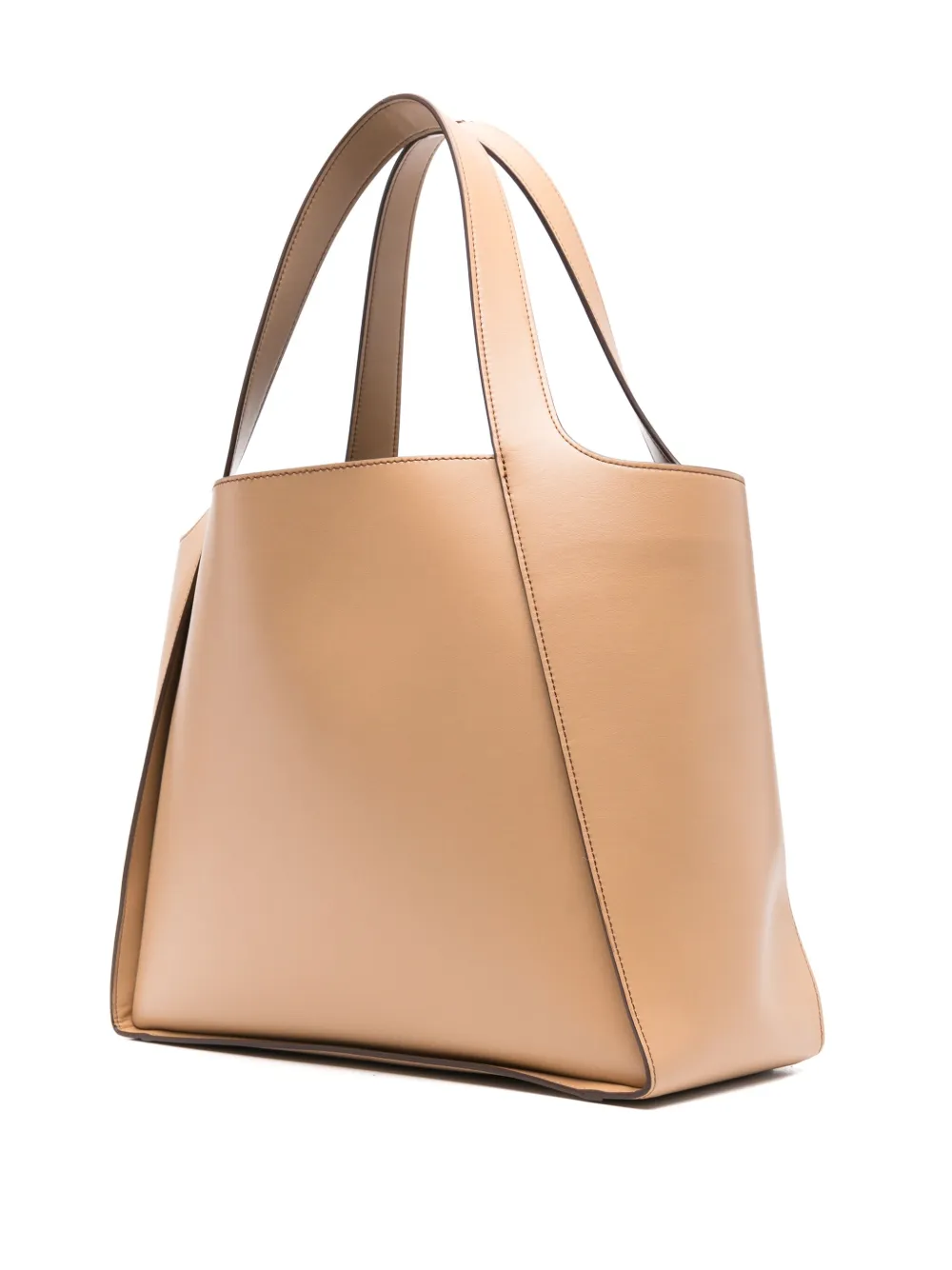 Stella McCartney Shopper met logo Bruin