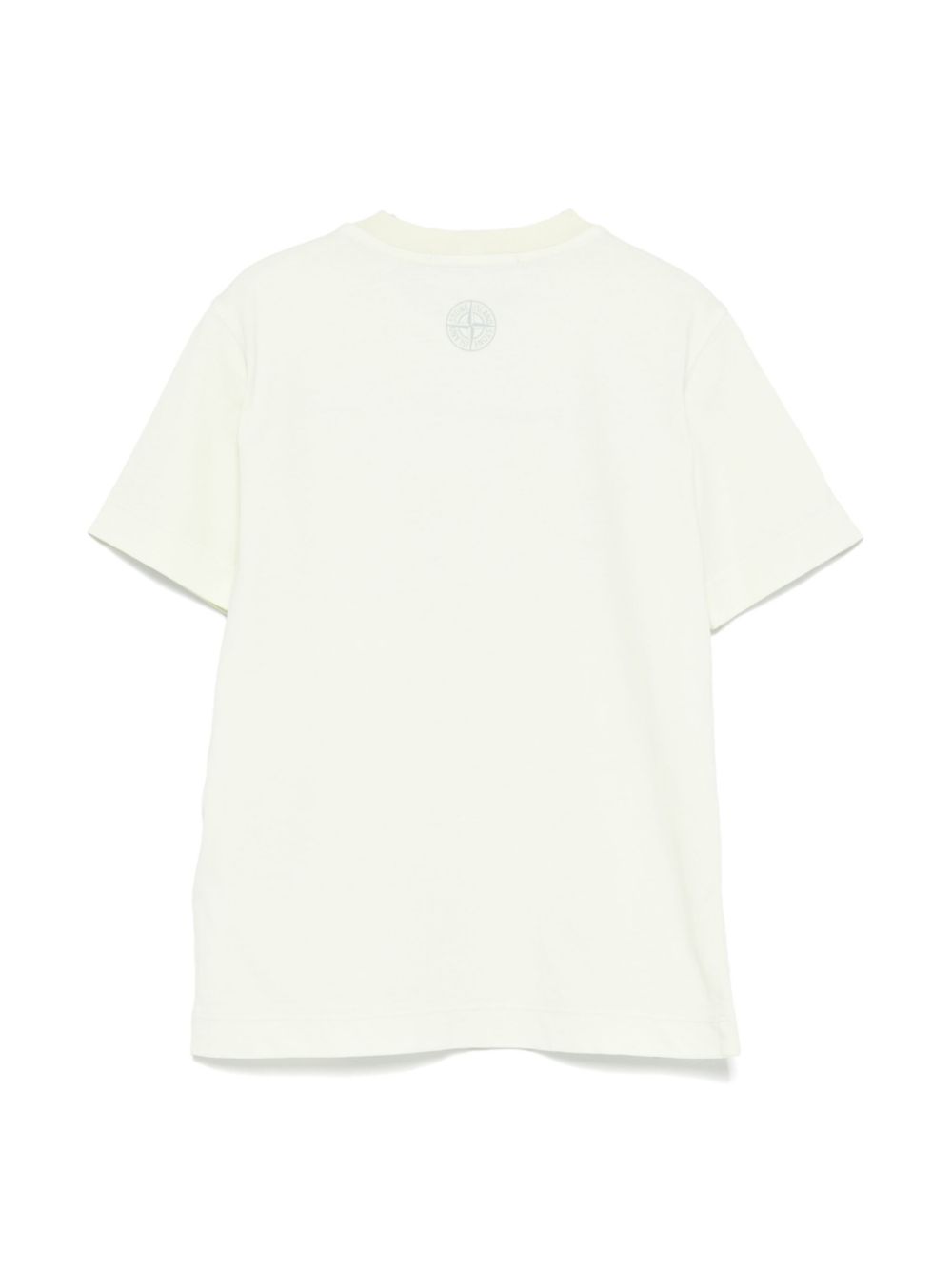 Stone Island Junior T-shirt met logoprint - Groen