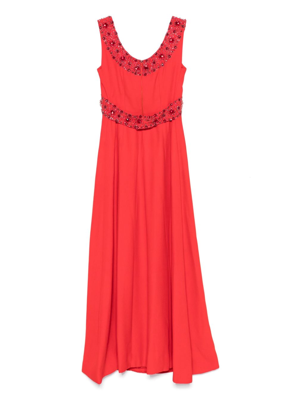 A.N.G.E.L.O. Vintage Cult 1960s maxi-jurk met stras - Rood