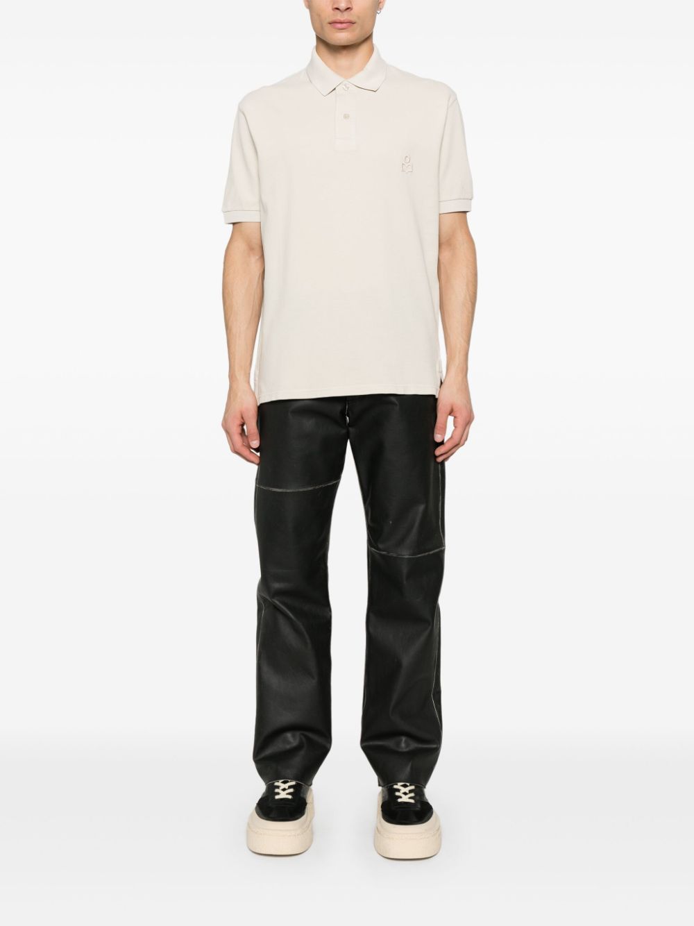 MARANT Afko polo shirt - Beige