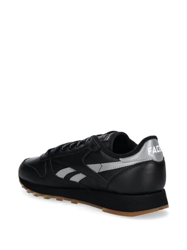 Reebok x PLACES + FACES クラシックレザースニーカー ブラック REEBOK x P+F CLASSIC LEATHER TRAINERS - BLACK – PLACES+FACES