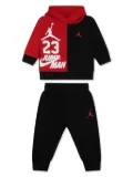 Jordan Kids printed tracksuit set - Black