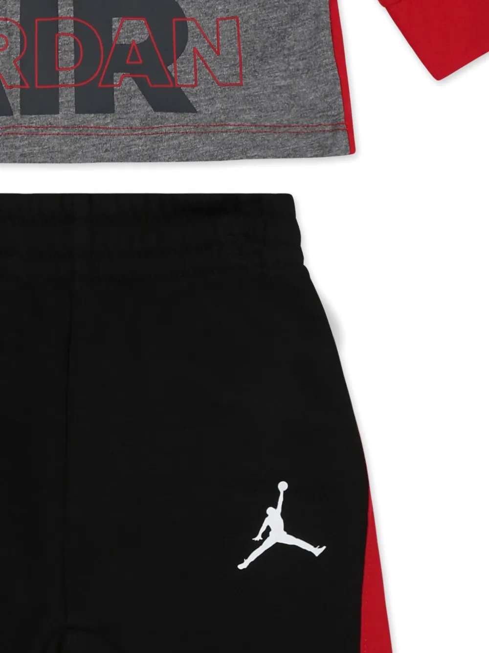 Jordan Baseline Raglan Crew Set Baby (3-6m) Set In Red