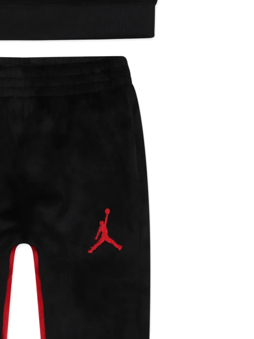 Jordan Embroidered Tracksuit Set In Black
