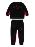 Jordan Kids embroidered tracksuit set - Black