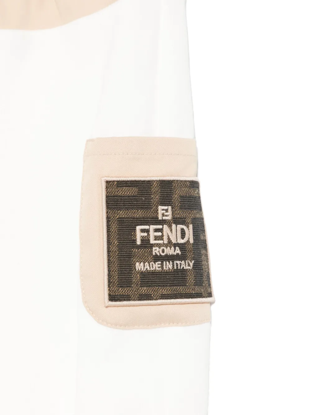 Fendi Kids Trainingsbroek met logopatch Wit