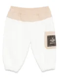 Fendi Kids logo-patch track pants - White