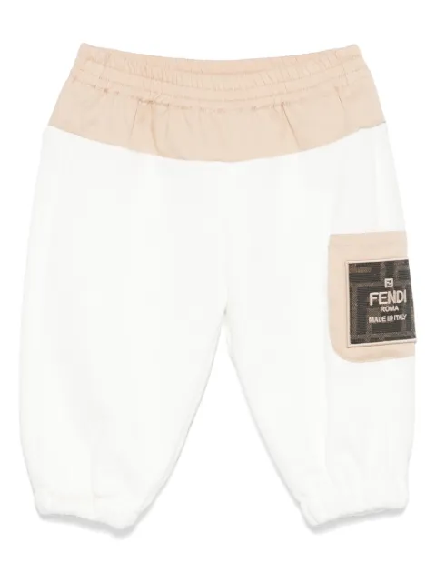 Fendi Kids pants con parche del logo