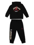 Jordan Kids printed tracksuit set - Black