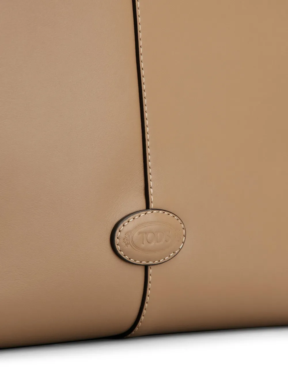 Shop Tod's Small Leather Shoulder Bag In Neutrals