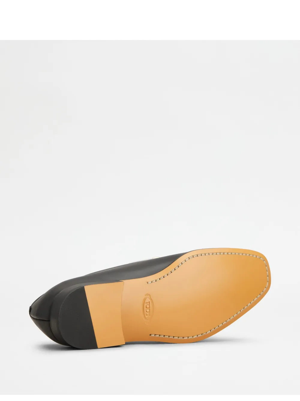 Tod's Two-tone Leather Loafers In Black
