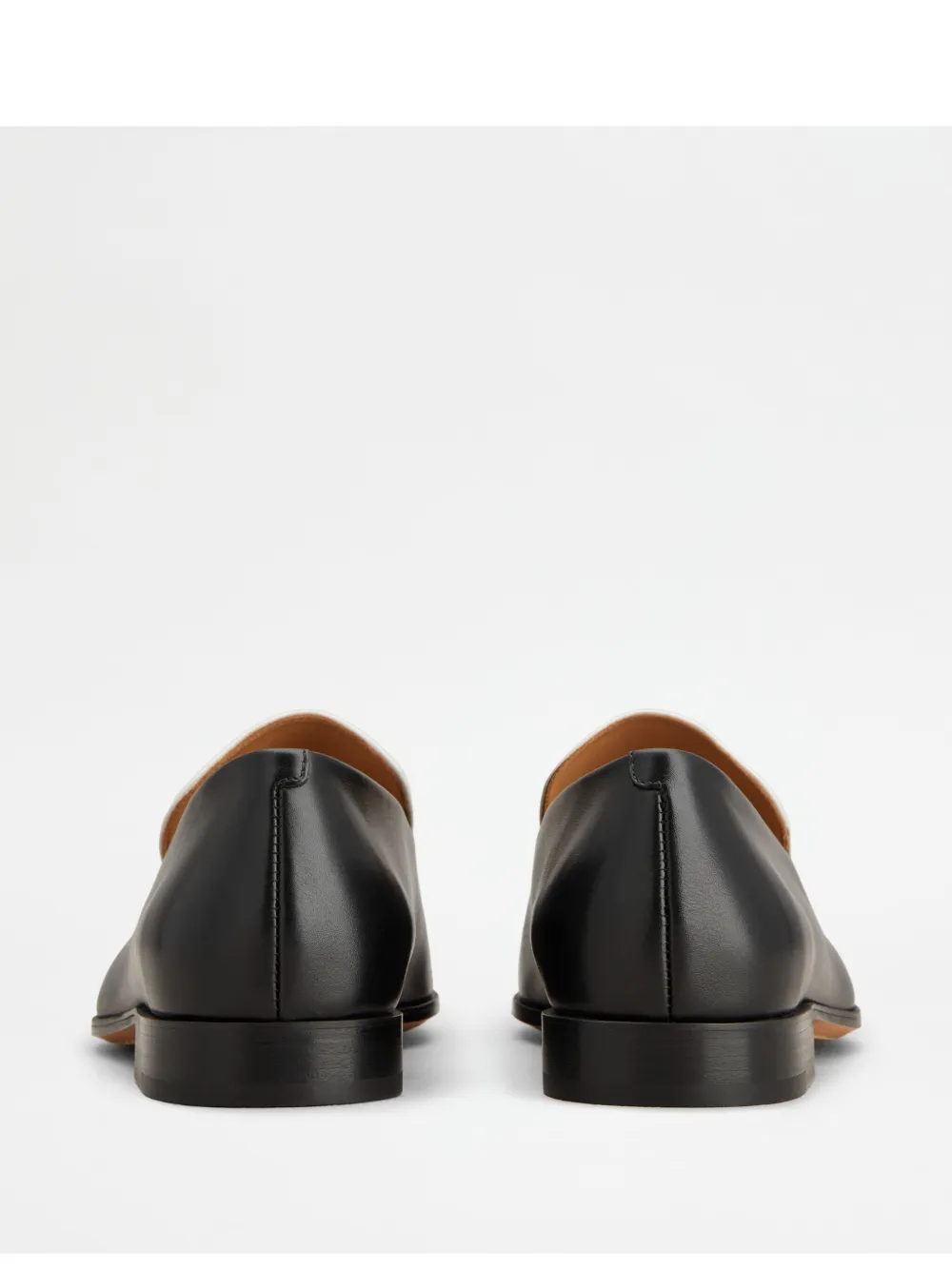 Tod's Two-tone Leather Loafers In Black