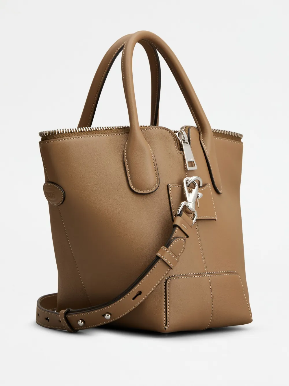 Tod's Mini Di Swing Tote Bag In Brown