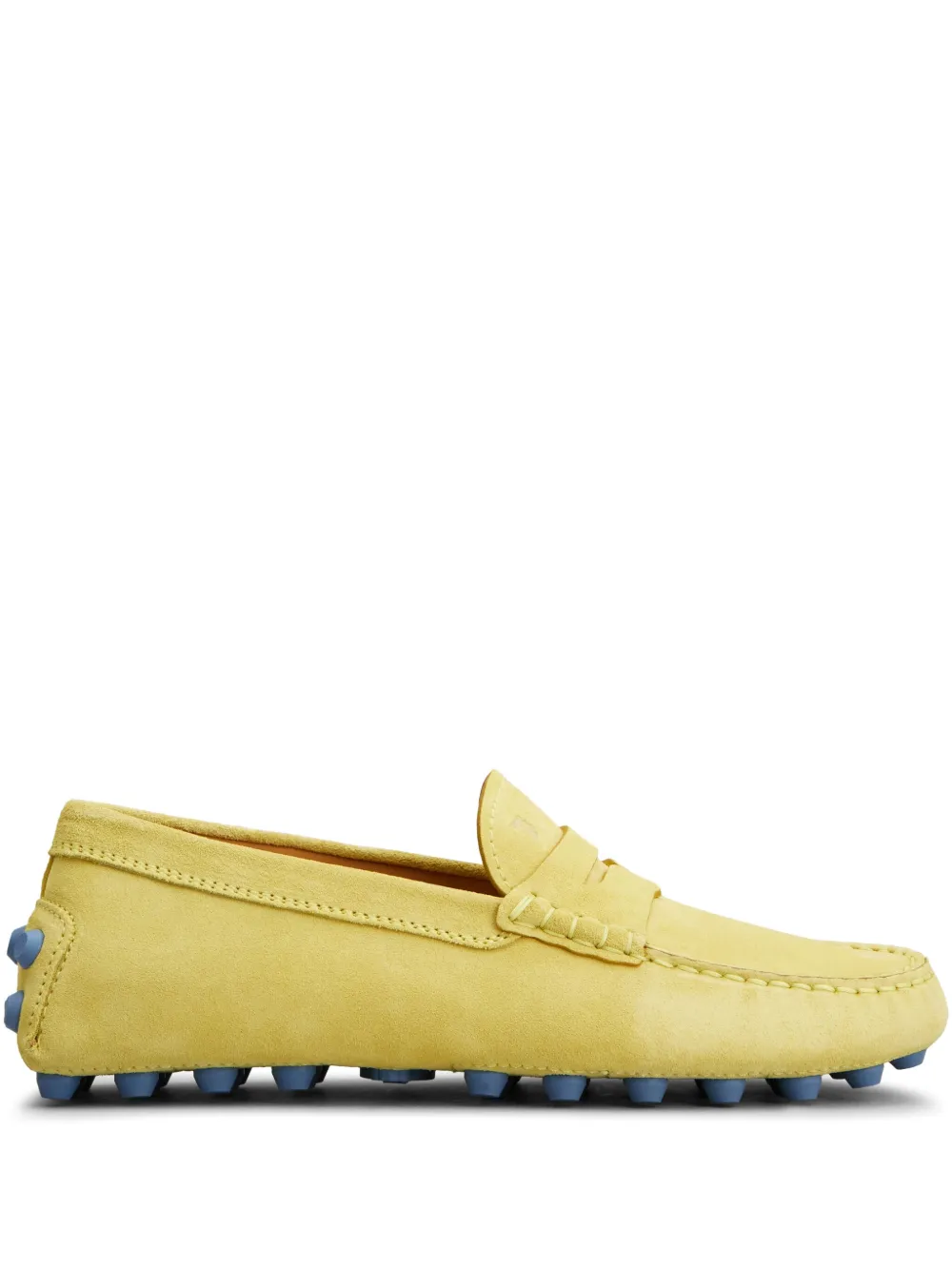 Tod's suede loafers Yellow