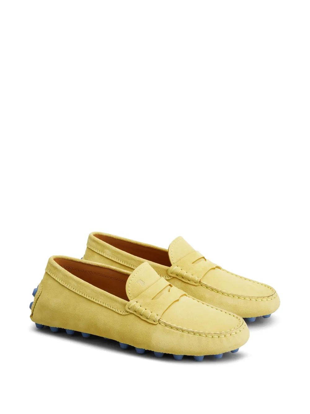 Tod's suede loafers Yellow