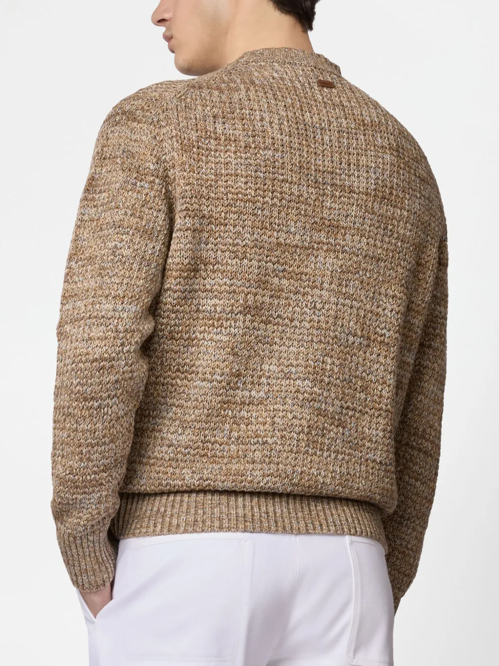 Tod's Mouliné Sweater In Neutrals