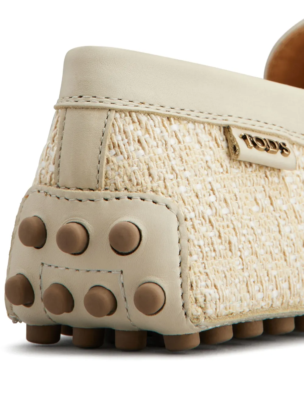 Tod's tweed loafers Neutrals