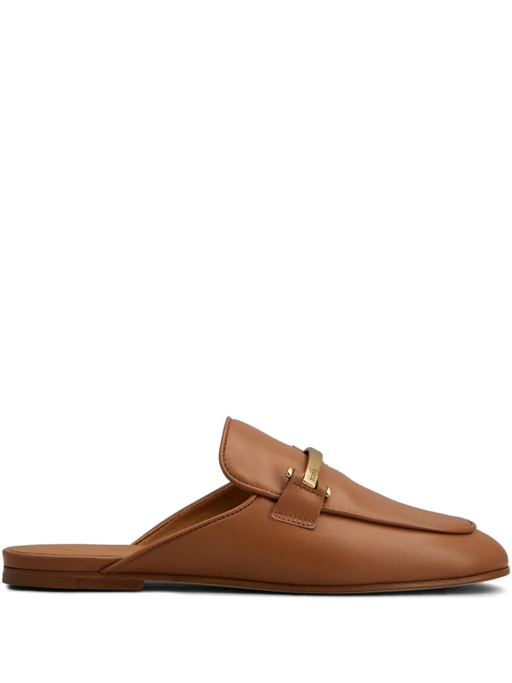 Tod's logo-plaque mules Brown