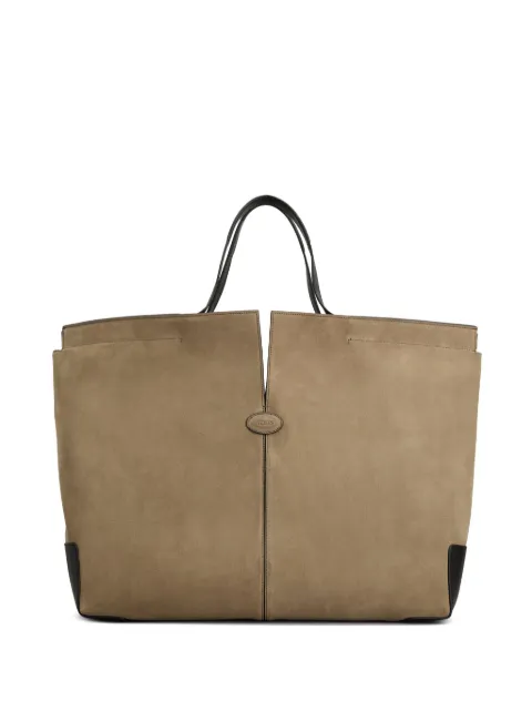 Tod's maxi suede tote bag