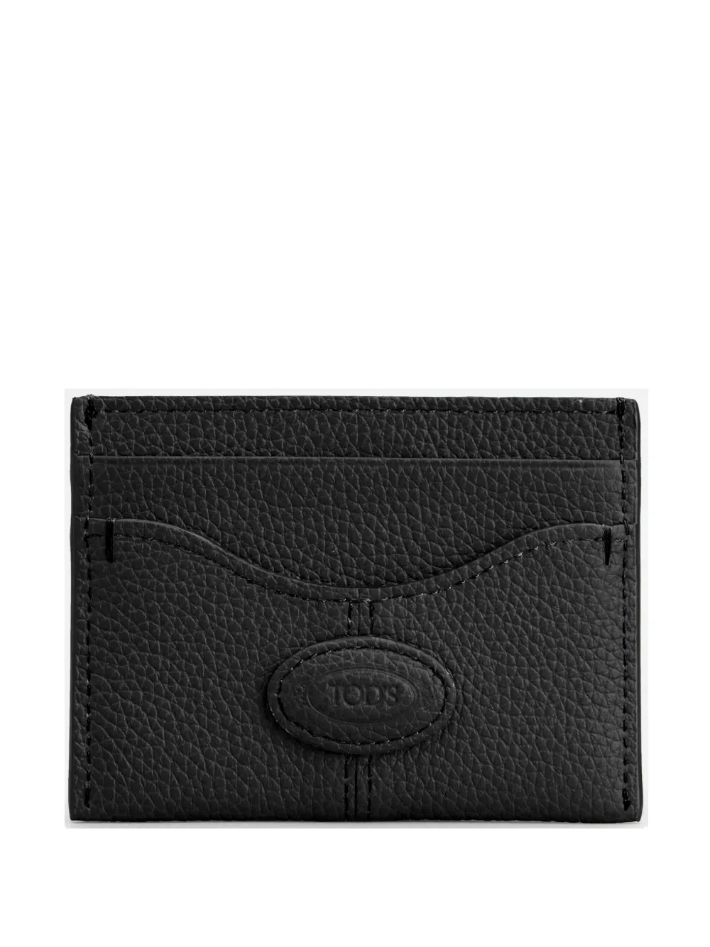 Tod's Logo-appliqué Cardholder In Black
