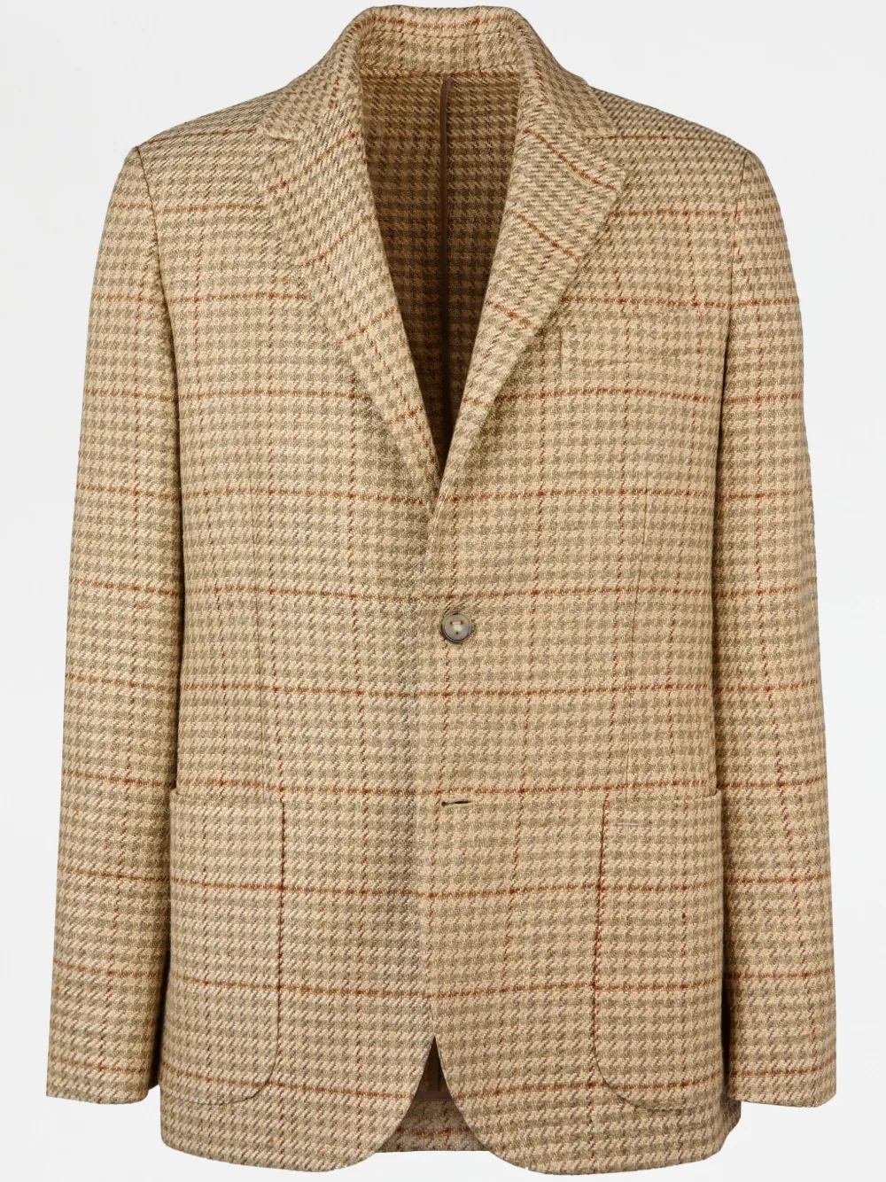 Tod's Checkered Blazer In Neutrals