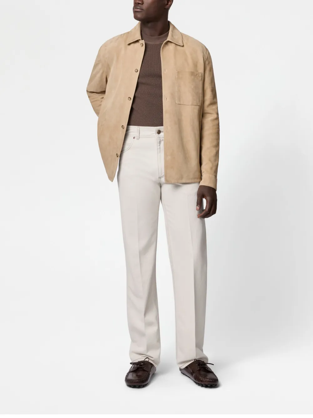 Tod's Relaxed Fit 5 Pocket Jeans In Neutrals
