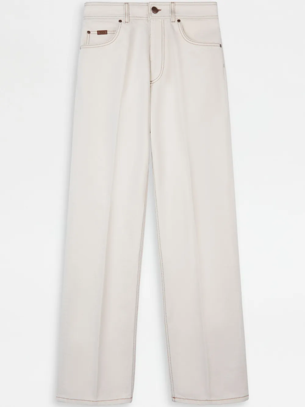 Tod's Relaxed Fit 5 Pocket Jeans In Neutrals