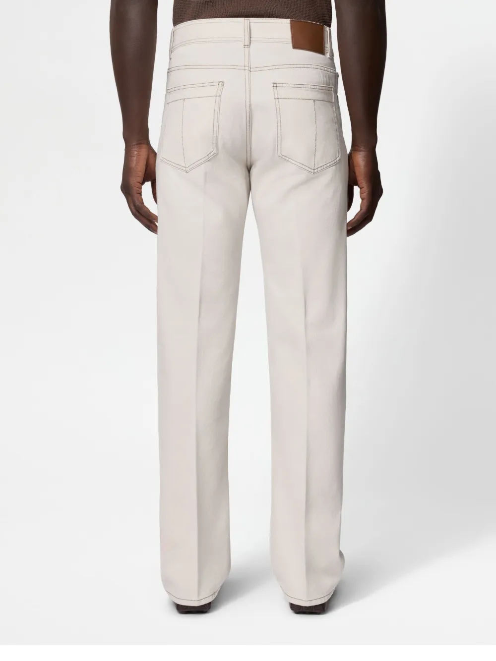 Tod's Relaxed Fit 5 Pocket Jeans In Neutrals