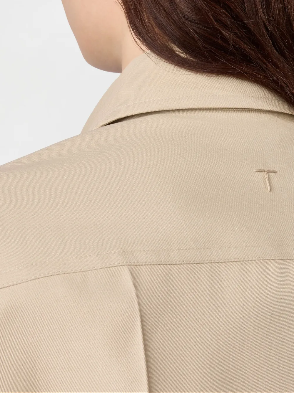 Tod's Pressed-crease Shirt In Neutrals