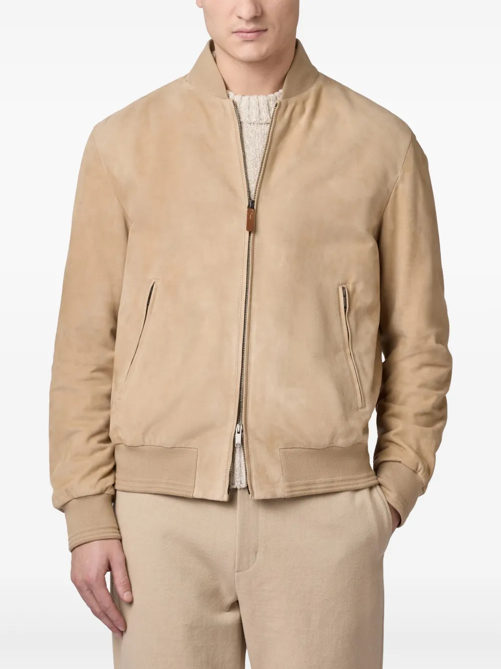 Tod's Suède bomberjack Beige