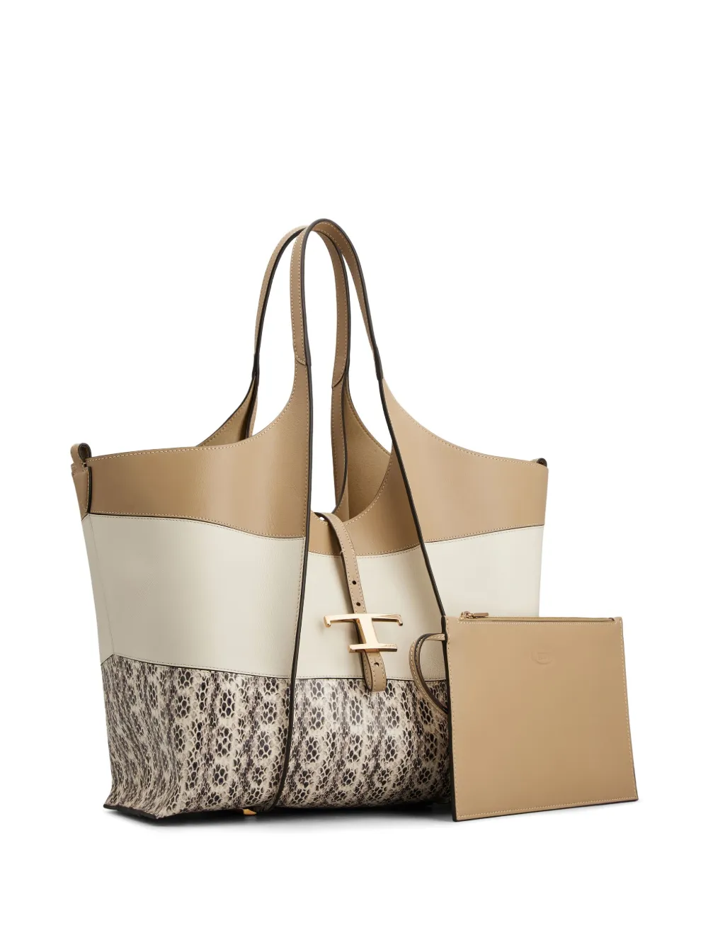 Tod's T-Timeless kleine shopper - Beige