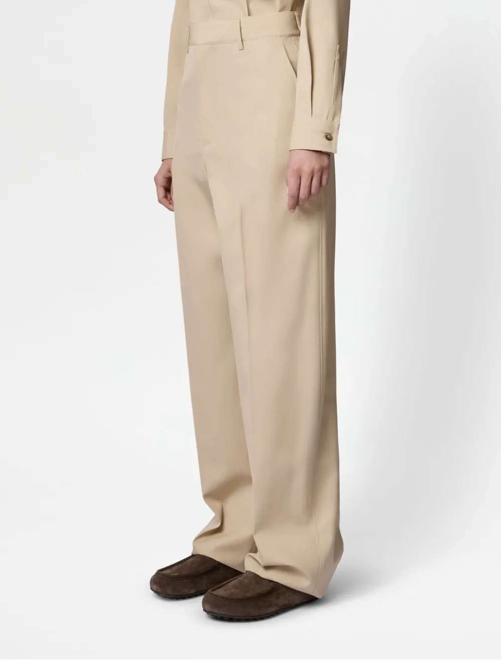 Tod's Tailored Straight-leg Trousers In Neutrals