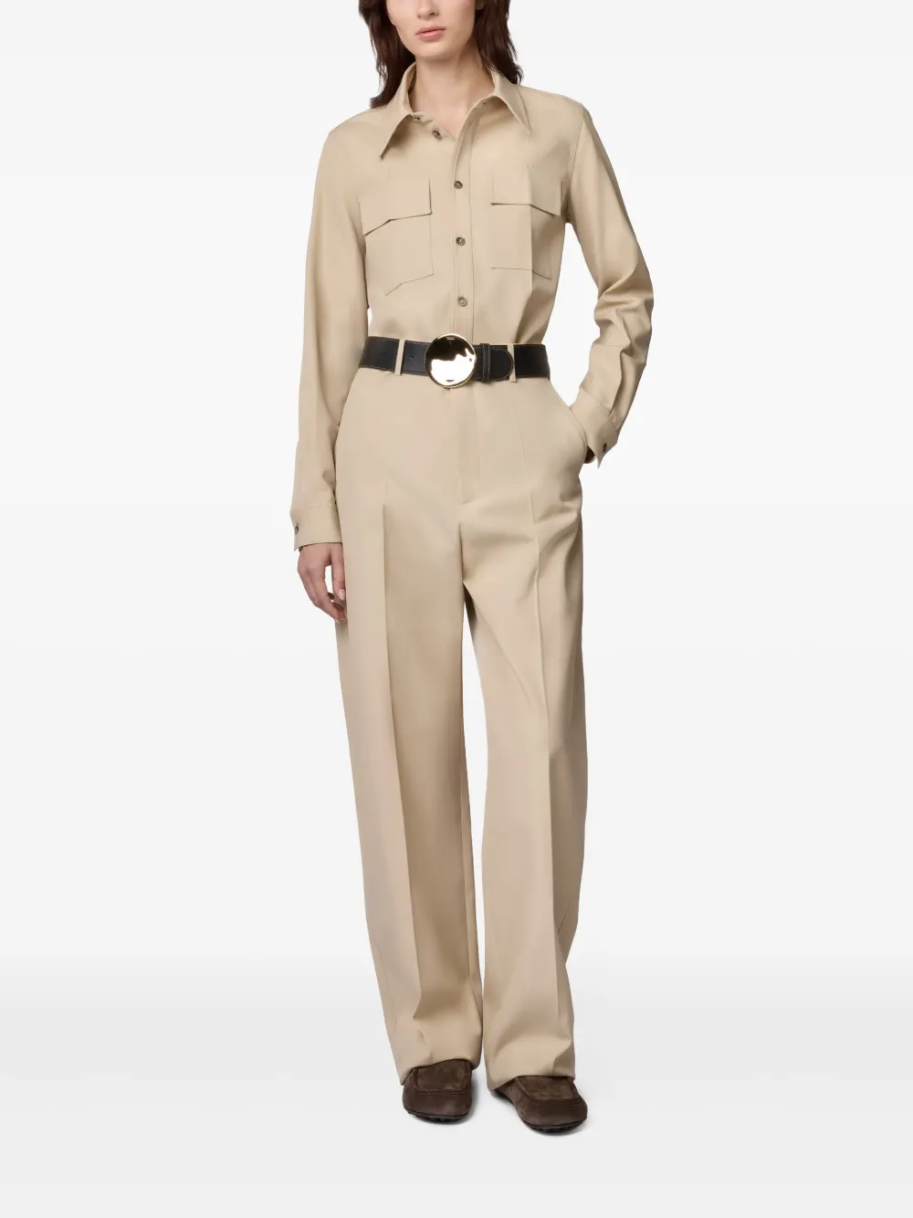 Tod's tailored straight-leg trousers - Beige