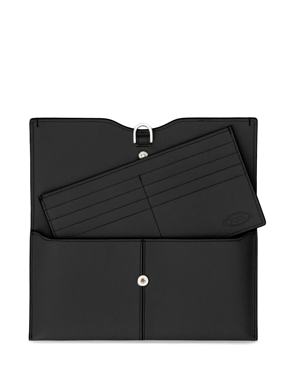 Tod's Wallet In Leather In Black