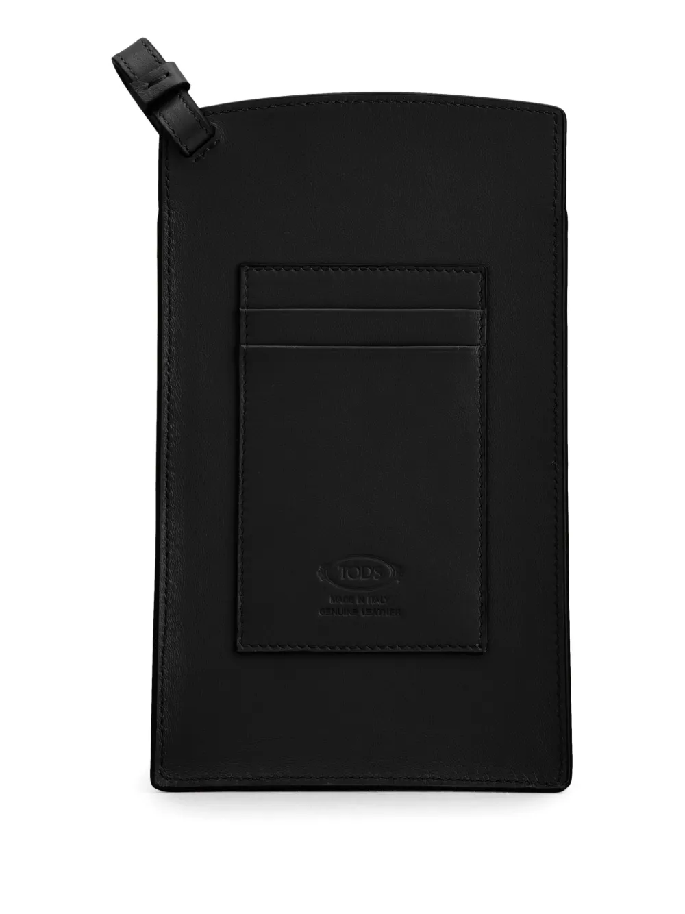 Tod's Timeless leren telefoonhoes Zwart
